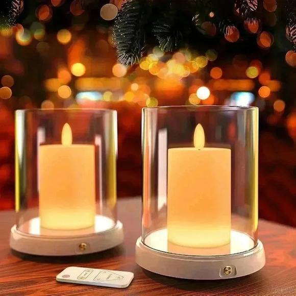 Other - NWT: Flameless LED Candles 2 Pack Flickering, Color Change Candles